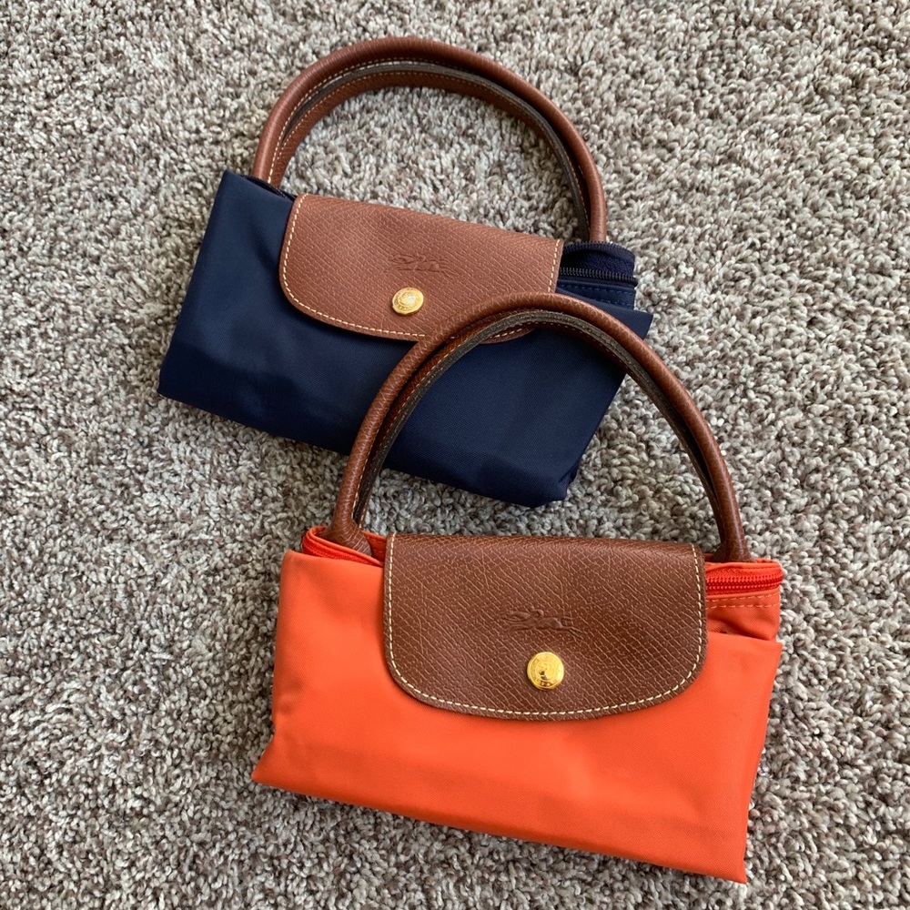 Longchamp small shopper navy